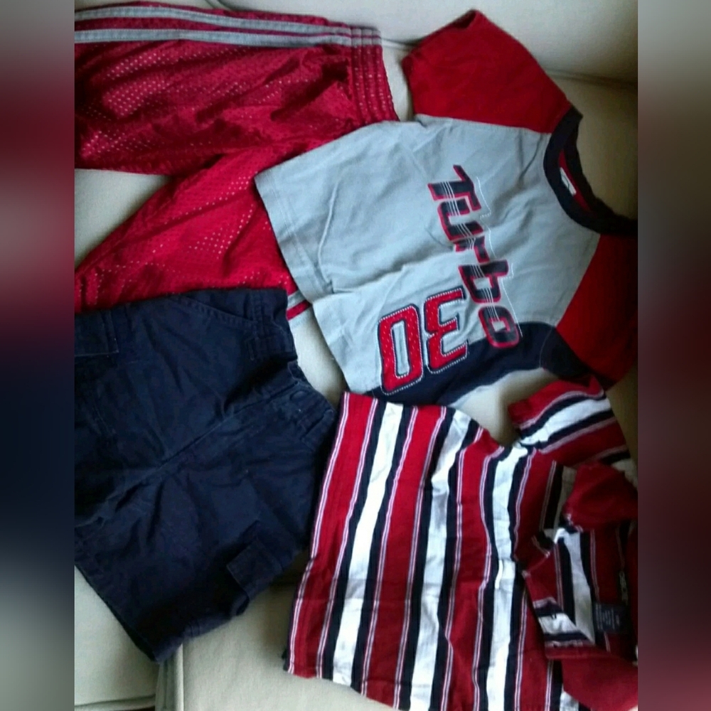 Circo And. Cherokee 4 Piece Lot. Red And Blue 12 Months